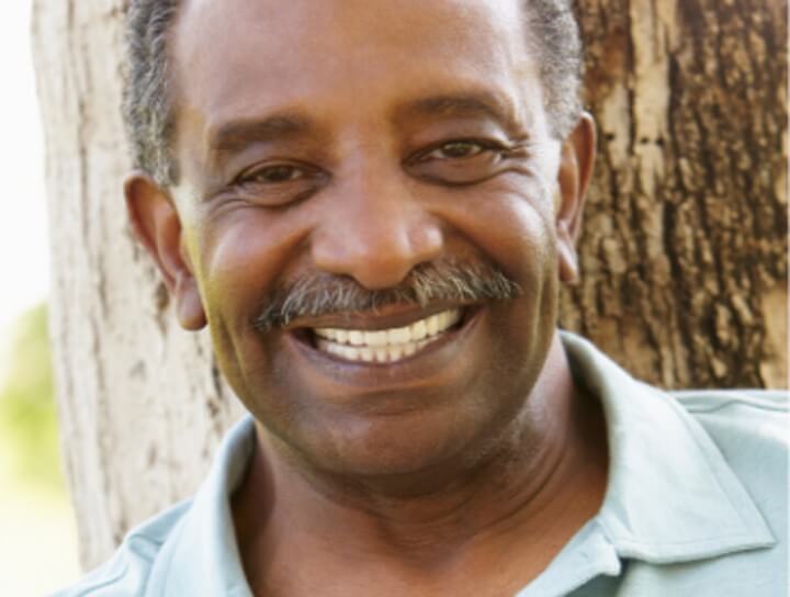 man smiling