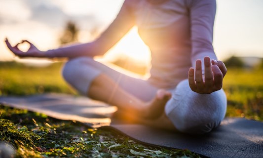 Woman doing yoga